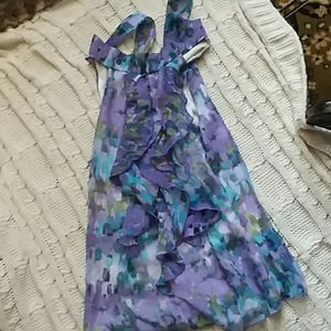 Purple watercolored tank top with ruffles Anything marked 10$and under is 3/10$